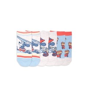 Disney Mickey Mouse Blue and White Kids' Socks Set Size 2T-3T